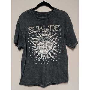 Sublime Black Vintage-Style Short Sleeve Tee